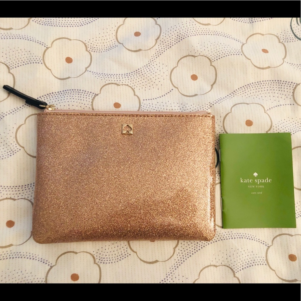 Kate Spade sparkly mini clutch NWOT